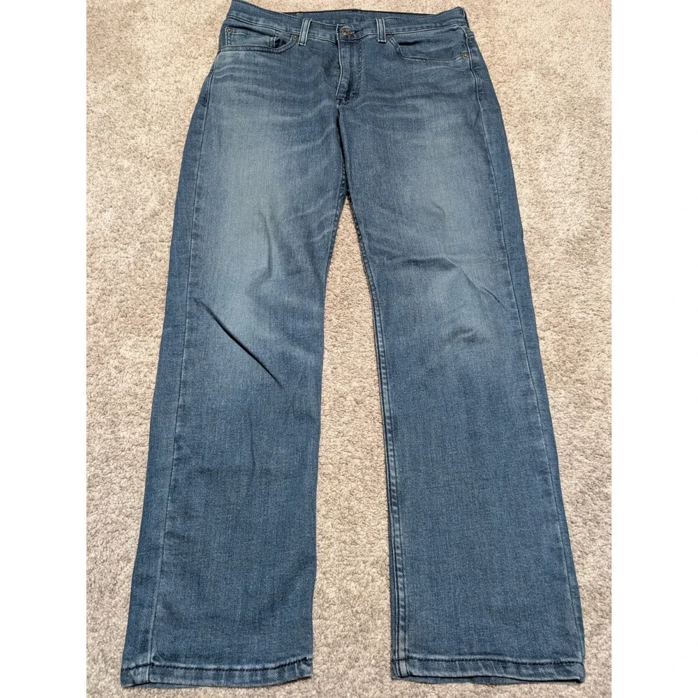 Levi's Jeans Mens 32x30 Blue 514 Straight Fit Medium Wash Denim Classic‎ Casual